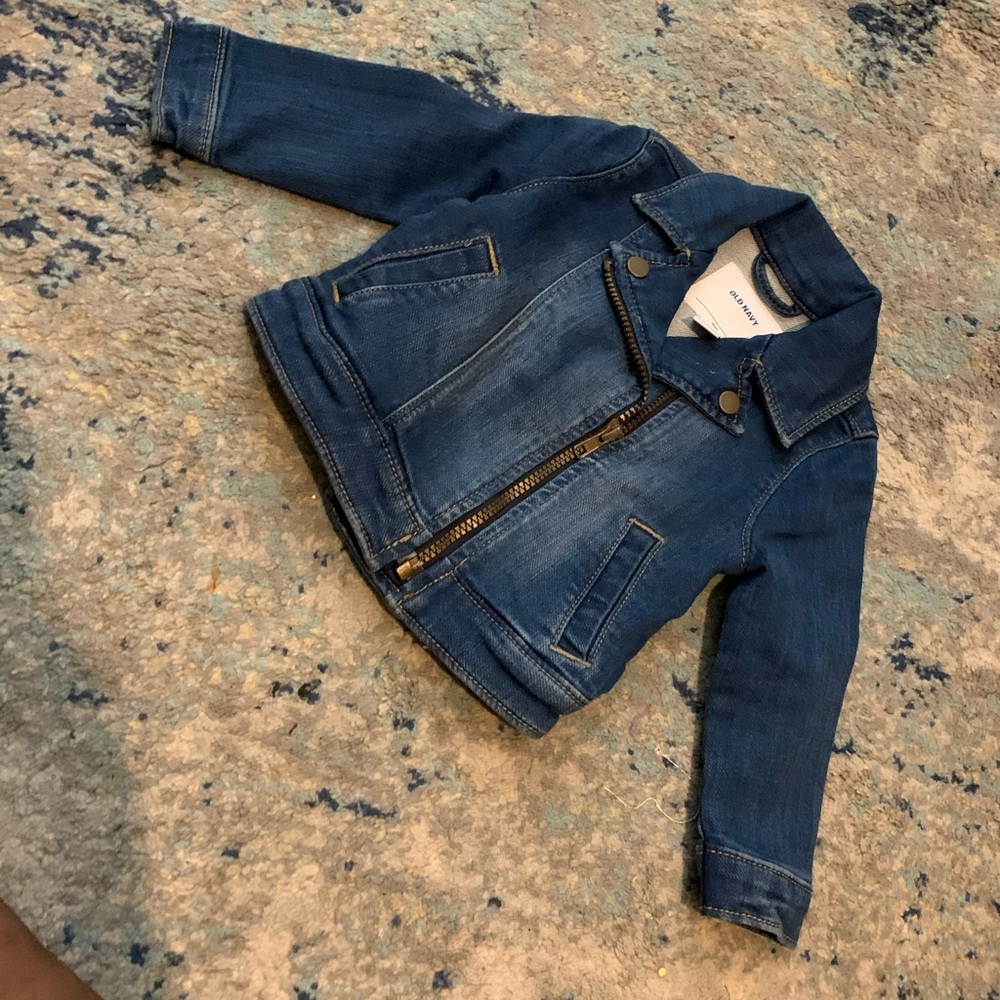 Blue denim blazer jacket